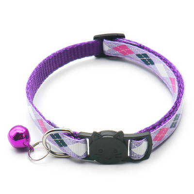 Jauna mājdzīvnieka kaķa kaklasiksna ar regulējamu zvaniņu 1.0 drošības sprādzes kaķa kakla siksna, kas piemērota kaķēniem un suņiem, mājdzīvnieku piederumi