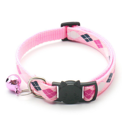 Jauna mājdzīvnieka kaķa kaklasiksna ar regulējamu zvaniņu 1.0 drošības sprādzes kaķa kakla siksna, kas piemērota kaķēniem un suņiem, mājdzīvnieku piederumi
