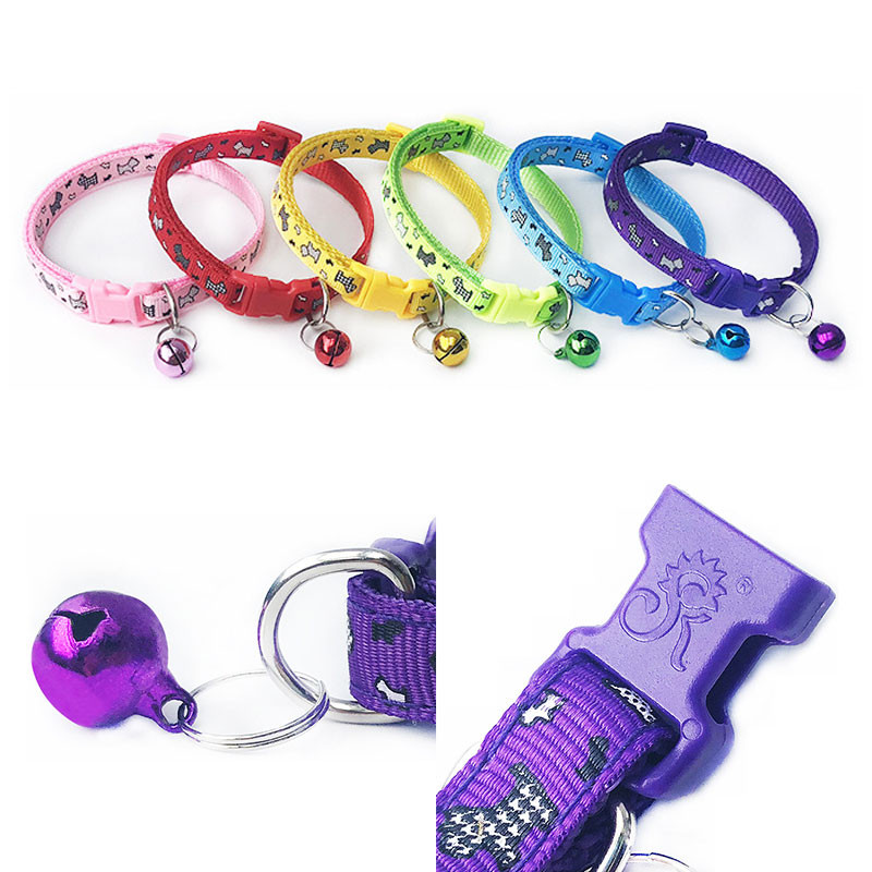 1kom podesive kopče ogrlice za pse sa zvonom ogrlice za pse remenom oko vrata Oprema za kućne ljubimce Pribor za male pse Chihuahua buldoge