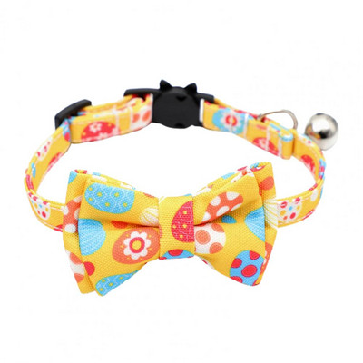 Μεγάλο κολάρο γάτας Ευέλικτο κολάρο κατοικίδιων με ρυθμιζόμενη πόρπη Πασχαλινό αυγό τύπωμα Lovely Pet Lack Circle