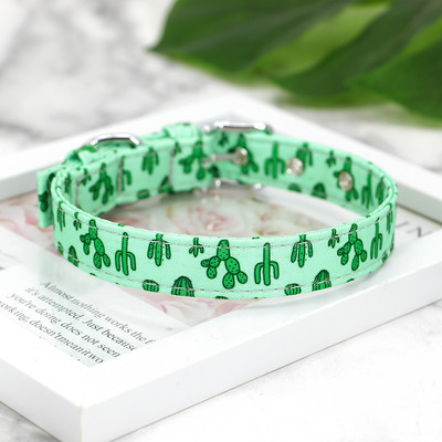 Neilona apdruka suņu kaklasiksna Regulējama maza suņu kaklasiksna ar ziediem apdrukāta kucēnu kaķa kaklarota Čivavas Jorkšīras mājdzīvnieku izstrādājumiem XS-L