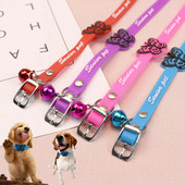 Vairumtirdzniecība Regulējama mājdzīvnieku kaklasiksna Daudzkrāsu priekšgala kaķa kakla siksna Universāla zvana kakla siksna Silikona kakla siksna Suņu aksesuāri Karstā izpārdošana