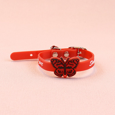 Vairumtirdzniecība Regulējama mājdzīvnieku kaklasiksna Daudzkrāsu priekšgala kaķa kakla siksna Universāla zvana kakla siksna Silikona kakla siksna Suņu aksesuāri Karstā izpārdošana