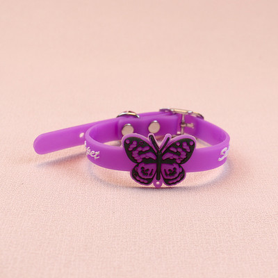 Vairumtirdzniecība Regulējama mājdzīvnieku kaklasiksna Daudzkrāsu priekšgala kaķa kakla siksna Universāla zvana kakla siksna Silikona kakla siksna Suņu aksesuāri Karstā izpārdošana