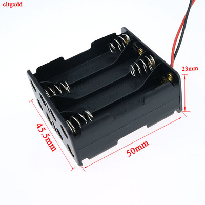 cltgxdd 1Gb 1X 2x 3x 4x 6X 8X AAA izmēra bateriju turētāja korpusa kaste ar vadiem bez vāka un slēdža Baterijas Organizatora plastmasas uzglabāšana