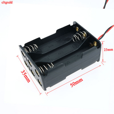 cltgxdd 1Gb 1X 2x 3x 4x 6X 8X AAA izmēra bateriju turētāja korpusa kaste ar vadiem bez vāka un slēdža Baterijas Organizatora plastmasas uzglabāšana