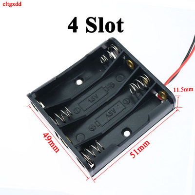 cltgxdd 1Gb 1X 2x 3x 4x 6X 8X AAA izmēra bateriju turētāja korpusa kaste ar vadiem bez vāka un slēdža Baterijas Organizatora plastmasas uzglabāšana