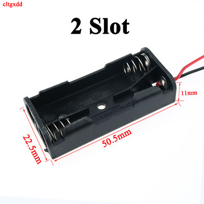 cltgxdd 1Gb 1X 2x 3x 4x 6X 8X AAA izmēra bateriju turētāja korpusa kaste ar vadiem bez vāka un slēdža Baterijas Organizatora plastmasas uzglabāšana