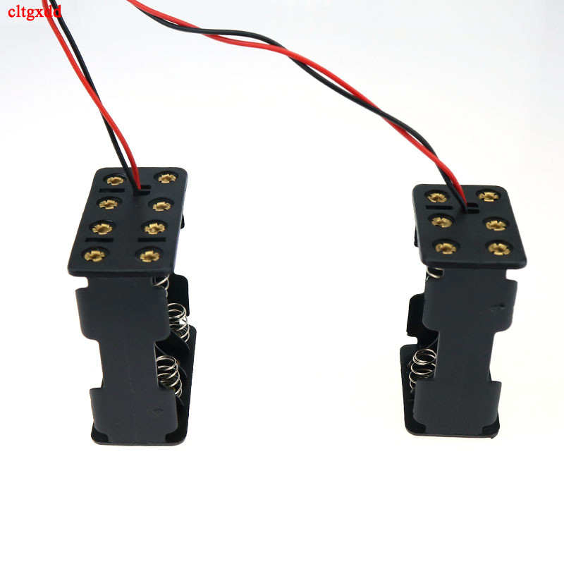 cltgxdd 1Gb 1X 2x 3x 4x 6X 8X AAA izmēra bateriju turētāja korpusa kaste ar vadiem bez vāka un slēdža Baterijas Organizatora plastmasas uzglabāšana