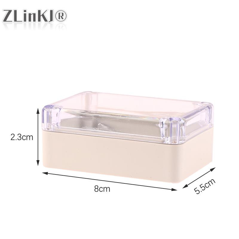 Mala plastična vodootporna prozirna vanjska alarmna vodootporna kutija DIY projekt Kućište elektroničke kutije Oklop sigurnosnog modula