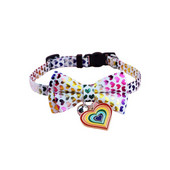 Breakaway Ljubimci Mačke Ogrlica sa zvonom Leptir mašna Privjesak u obliku srca Mašna Odvojiva podesiva sigurnosna psića Božićna srećonoša