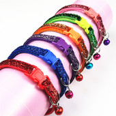 Κολάρα κατοικίδιων Γυαλιστερή κολάρα Πολύχρωμα Προαιρετικά μπαλώματα για σκύλους με καμπάνες Κολάρα γλυκών γατών Προμήθειες για κατοικίδια Αξεσουάρ για κατοικίδια