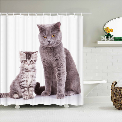 Slatka osobnost, smiješni pas, 3D ispis, tkanina, zavjese za tuširanje, kupaonska zavjesa, vodootporni poliester, paravan za kupanje, kućna dekoracija