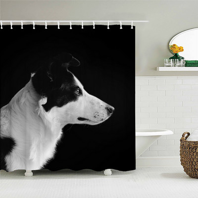 Slatka osobnost, smiješni pas, 3D ispis, tkanina, zavjese za tuširanje, kupaonska zavjesa, vodootporni poliester, paravan za kupanje, kućna dekoracija