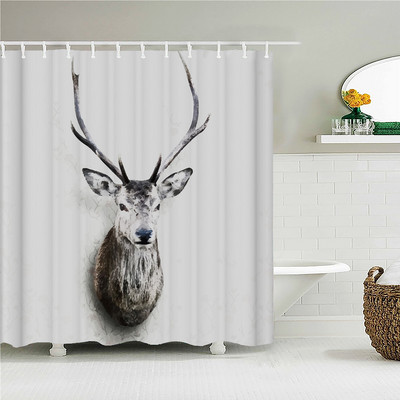 Štreberski leopard slatki životinjski print Zavjesa za tuš Kupaonski dodaci Kupaonska vodootporna zavjesa s kukama Rideau Salle De Bain