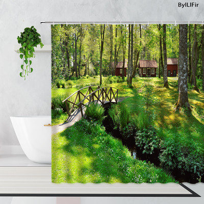 Kreativni cvjetni luk Dječja kupaonska tuš zavjesa Kućni dekor Kupaonski dodaci Kupaonska vodootporna zavjesa Cortinas De Ducha