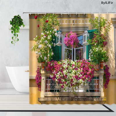 Kreativni cvjetni luk Dječja kupaonska tuš zavjesa Kućni dekor Kupaonski dodaci Kupaonska vodootporna zavjesa Cortinas De Ducha