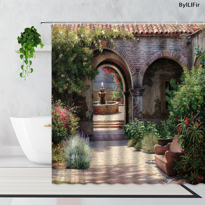 Kreativni cvjetni luk Dječja kupaonska tuš zavjesa Kućni dekor Kupaonski dodaci Kupaonska vodootporna zavjesa Cortinas De Ducha