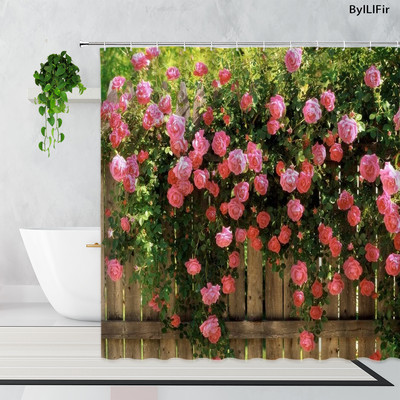 Kreativni cvjetni luk Dječja kupaonska tuš zavjesa Kućni dekor Kupaonski dodaci Kupaonska vodootporna zavjesa Cortinas De Ducha