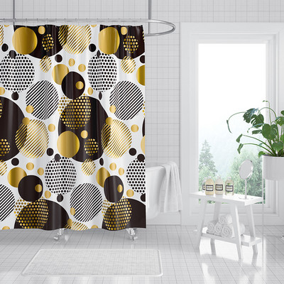 Geometrijska zavjesa za tuširanje Viseća zavjesa Vodootporna trakasta kupaonska zavjesa Dekorativne zavjese Zavjese za tuširanje u boji Cortina Ducha