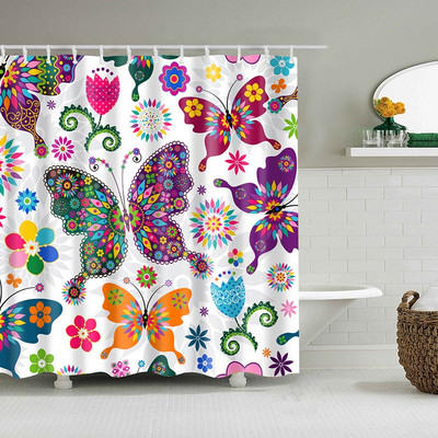 Vannas istabas karikatūra galvaskausa dušas aizkars ģeometriskā raksta aizkars ūdensizturīgs dušas aizkars ar 10 āķiem mājas dekors Cortina Ducha