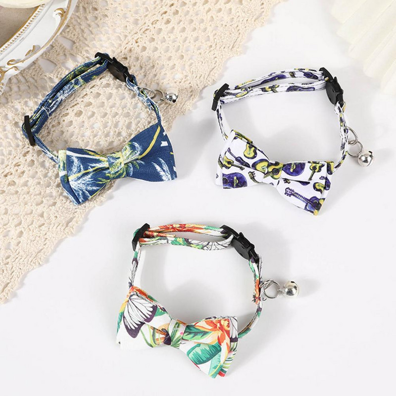 Mājdzīvnieku kaklarota Mīksta mājdzīvnieku kaklasiksna Modes kucēnu kaķu kaklasiksna ar zvaniņu