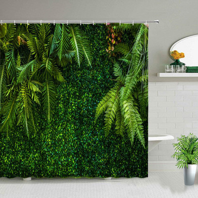 Proljetni krajolik Biljke Cvijeće Zid Kupaonica Set zavjesa za tuš Cvjetni prirodni krajolik Vrtni zidni ukrasi Viseće zavjese