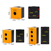 22 mm vodootporna kutija s prekidačem s jednim otvorom za kontrolu i zaustavljanje u nuždi Rotacijski prekidač