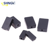 1 gab ūdensizturīgs elektroniskais sadales kārba, melns DIY instrumentu korpuss ABS plastmasas projekta korpusa kastes izejas vadības slēdža korpuss