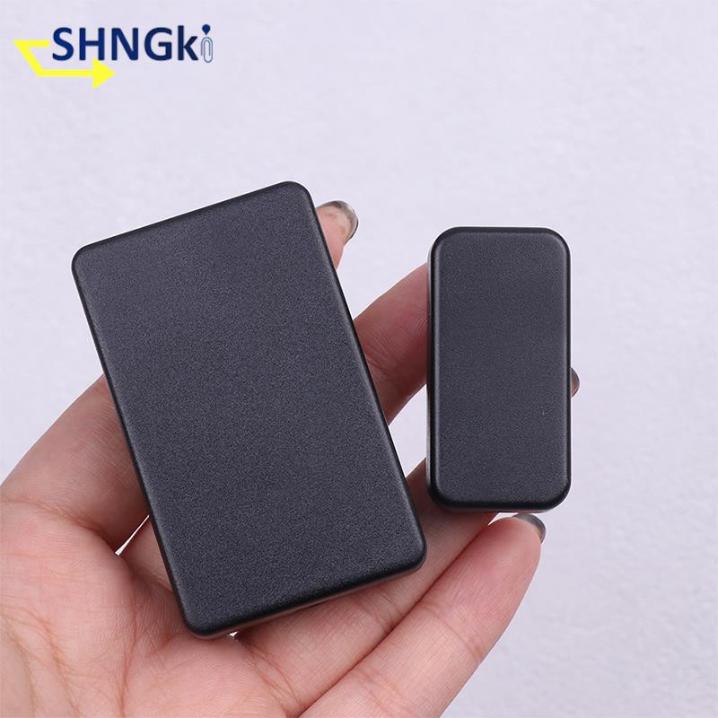 1 gab ūdensizturīgs elektroniskais sadales kārba, melns DIY instrumentu korpuss ABS plastmasas projekta korpusa kastes izejas vadības slēdža korpuss