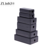 1 gab ūdensizturīgs elektroniskais sadales kārba, melns DIY instrumentu korpuss ABS plastmasas projekta korpusa kastes izejas vadības slēdža korpuss