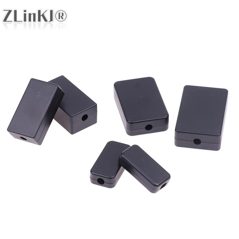 1 gab ūdensizturīgs elektroniskais sadales kārba, melns DIY instrumentu korpuss ABS plastmasas projekta korpusa kastes izejas vadības slēdža korpuss