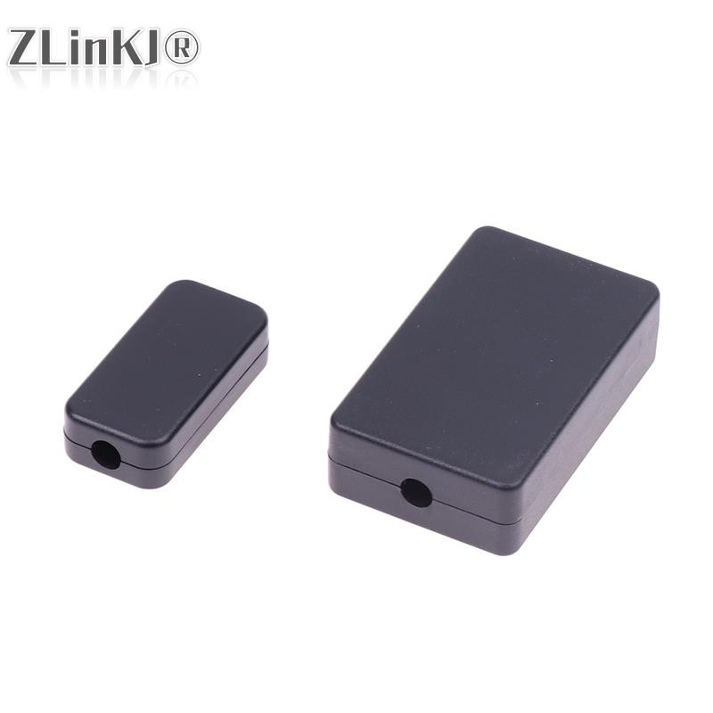 1 gab ūdensizturīgs elektroniskais sadales kārba, melns DIY instrumentu korpuss ABS plastmasas projekta korpusa kastes izejas vadības slēdža korpuss