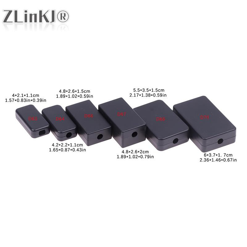 1 gab ūdensizturīgs elektroniskais sadales kārba, melns DIY instrumentu korpuss ABS plastmasas projekta korpusa kastes izejas vadības slēdža korpuss