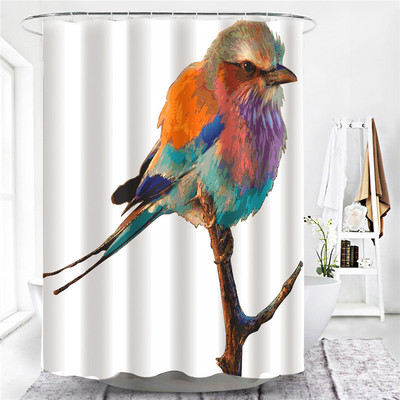 Armsa kassi multifilmi loomade kodukaunistus dušikardin lastele vannituba dušikardin vanniekraani vahesein konksudega Rideau dušš