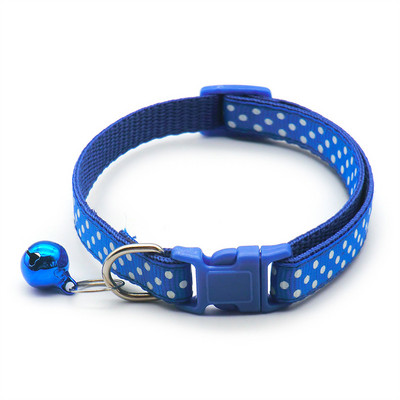 Novi dolazak, podesive ogrlice za mačke, svijetle boje, najlonska ogrlica s točkastim ispisom za kućne ljubimce, psiće, mačje ogrlice sa šarenim zvonom