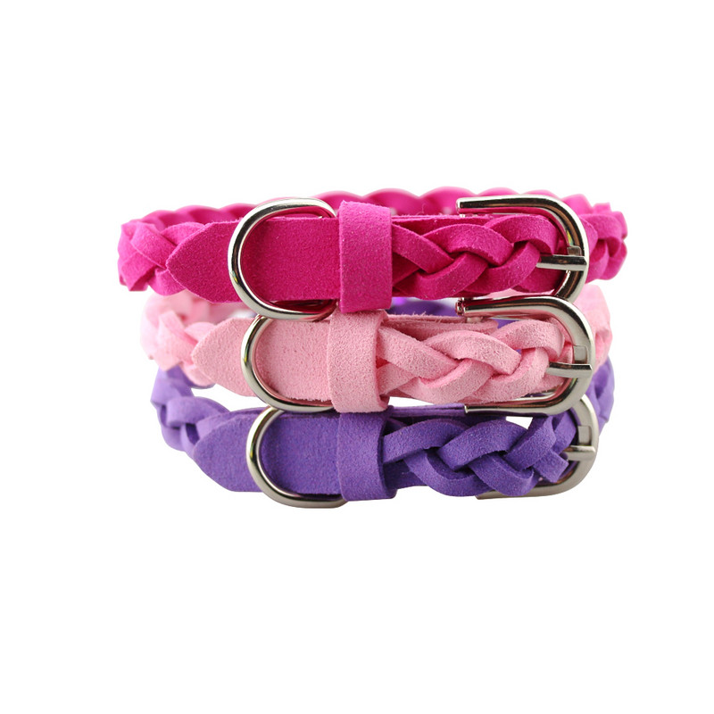 Kućni ljubimac, pas, mačka, ogrlica, ogrlica, pletena ogrlica sa zvonom, mekana koža, podesivi remen za štene, mače, slatka ogrlica, pribor za kućne ljubimce