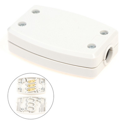 In-Line savienotāju kārba 13A elektriskā kabeļa lokanais galdnieks 3 spaiļu korpuss 250 V vadu elektrotīkla kabelim ar nominālo spriegumu no 3A līdz 13A