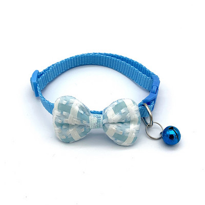 Karirana čipkana mašna Ogrlica za mačke Leptir leptir Sigurnosna kopča Ogrlica za kućne ljubimce Štene Chihuahua Ogrlica za kućne ljubimce Elastične podesive ogrlice za pse