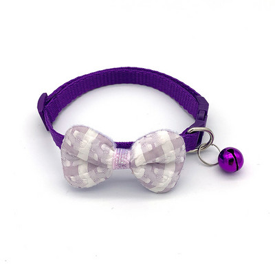 Karirana čipkana mašna Ogrlica za mačke Leptir leptir Sigurnosna kopča Ogrlica za kućne ljubimce Štene Chihuahua Ogrlica za kućne ljubimce Elastične podesive ogrlice za pse