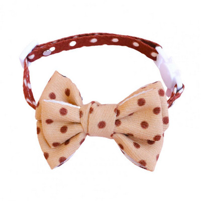 Mājdzīvnieku apkakles siksna, viļņota punktveida raksts, kaķu apkakles siksna, modes suņi, kaķi, kakla banti