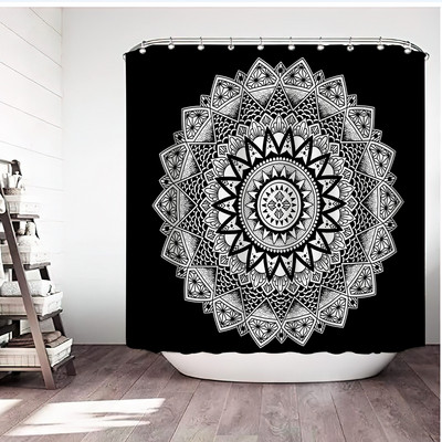Bohemian Mandala Vodootporna zavjesa za tuširanje Kupaonska zavjesa s otiskom bez bušenja Sanitarni ručnik Pregradna zavjesa