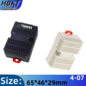 Električna razvodna kutija za tračnicu 4-07: 65x46x29mm 35-šinska montaža kućišta instrumenata za montažu na tračnicu, oklop šasije