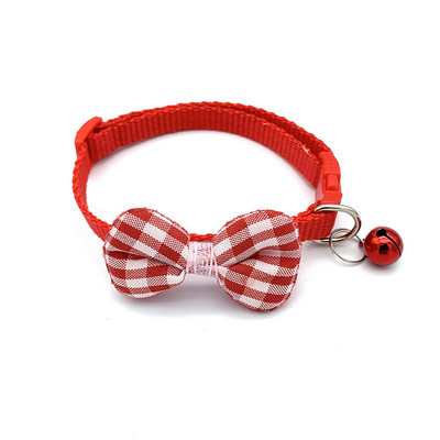 Karirana čipkana mašna Ogrlica za mačke Leptir leptir Sigurnosna kopča Ogrlica za kućne ljubimce Štene Chihuahua Ogrlica za kućne ljubimce Elastične podesive ogrlice za pse