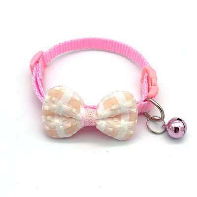 Karirana čipkana mašna Ogrlica za mačke Leptir leptir Sigurnosna kopča Ogrlica za kućne ljubimce Štene Chihuahua Ogrlica za kućne ljubimce Elastične podesive ogrlice za pse