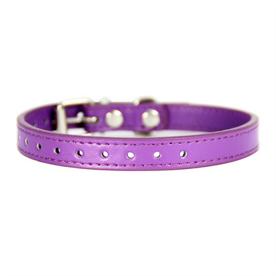 Pure Color suņu kaklasiksna, regulējama kucēnu kakla siksna, mīkstas ādas kaklasiksnas maziem suņiem, kaķēnu kaklarotas kaķu izstrādājumiem