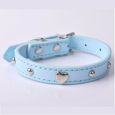 Kućni ljubimac Puppy Dog Ogrlica Ružičasta mačka Ogrlica Bling Heart Studded Remen za Chihuahua Male pse Crvena Ljubičasta Crna