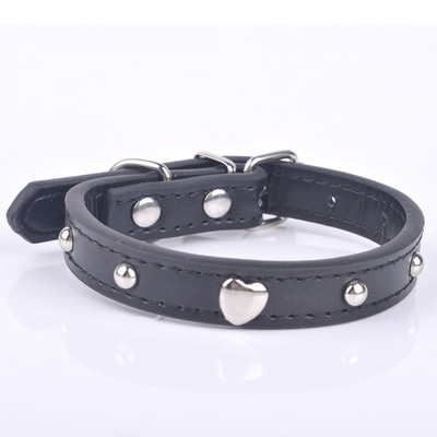 Kućni ljubimac Puppy Dog Ogrlica Ružičasta mačka Ogrlica Bling Heart Studded Remen za Chihuahua Male pse Crvena Ljubičasta Crna