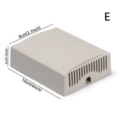 Hot DIY 9 izmēri White Enclosure Boxes Electronic Project Box Instrument Case Waterproof Cover Project