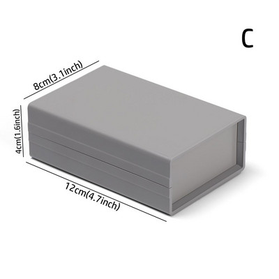 Hot DIY 9 izmēri White Enclosure Boxes Electronic Project Box Instrument Case Waterproof Cover Project